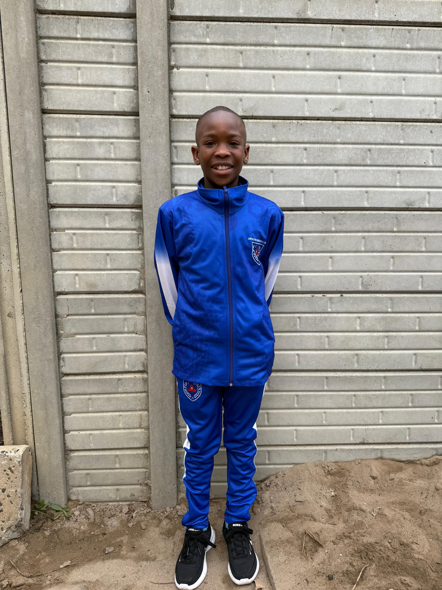 Shedrick Beyers smiling proudly